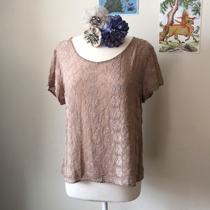 *SOLD* Lucky Brand Sheer Top